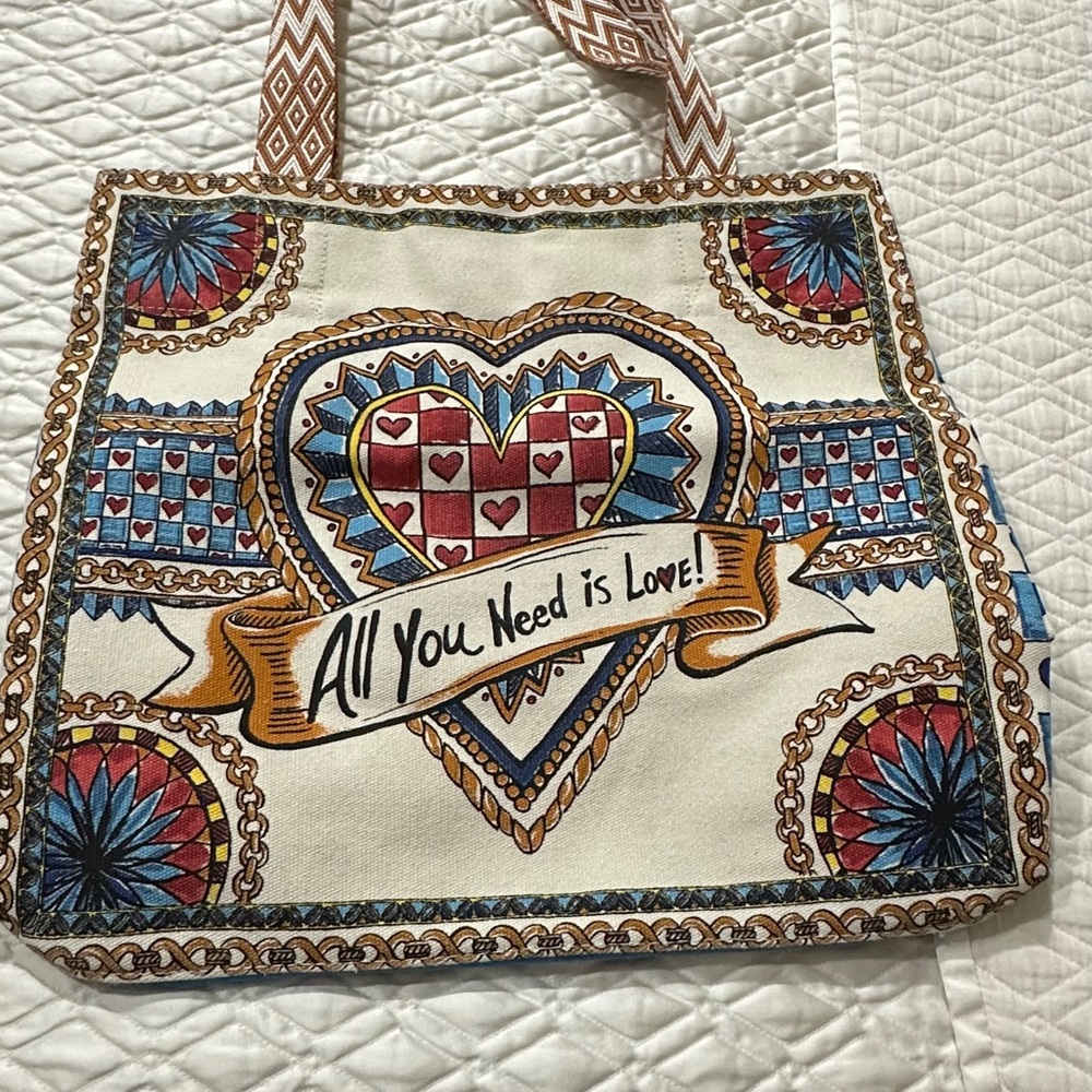 Brighton believe in love tote bag shopping bag canvas picnic reusable - Picture 5 of 14
